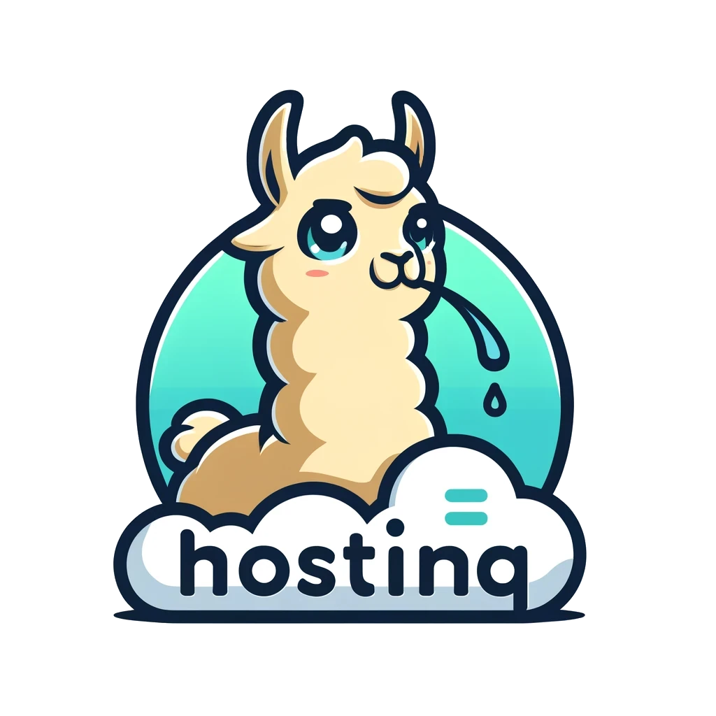 Hosting Llama logo — llama on a cloud